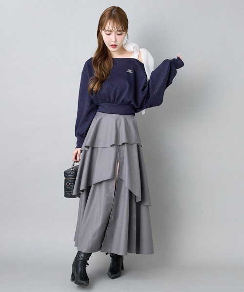 セール】スリットティアードスカート（スカート）｜one after another
