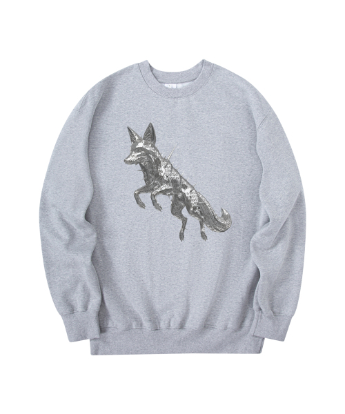 RADINEO(ラディネオ)の「Chrome Fox Man to Man Gray(スウェット・メンズ・その他・MEDIUM/LARGE/X-LARGE)」の1枚目の写真