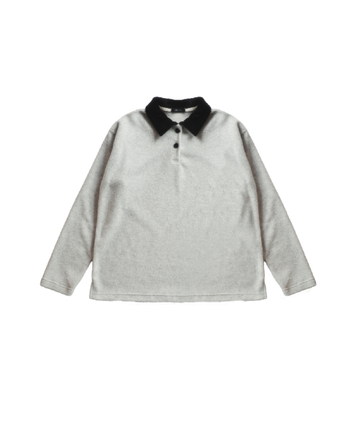 KOOKEESEE（クキシ）の「フォグフリースカラーTシャツ（オートミール）（ポロシャツ・レディース・その他・FREE）」の2枚目の写真