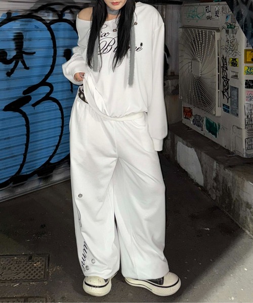 セール】グリッターアイレットスウェットパンツ（スウェットパンツ