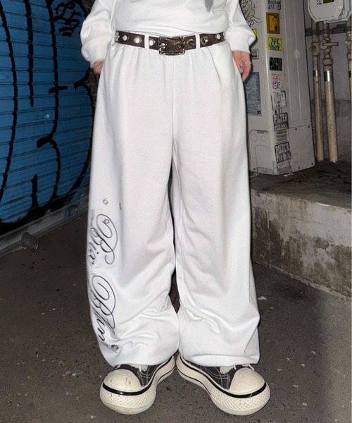 セール】グリッターアイレットスウェットパンツ（スウェットパンツ