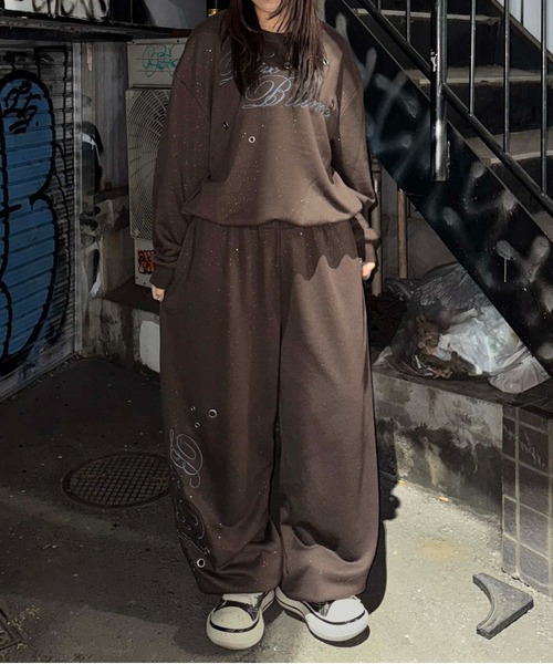 sedacle(セダクル)の「グリッターアイレットスウェットパンツ(スウェットパンツ・メンズ・オフホワイト/ブラック/ブラウン/ボルドー・SMALL/MEDIUM/LARGE)」の22枚目の写真