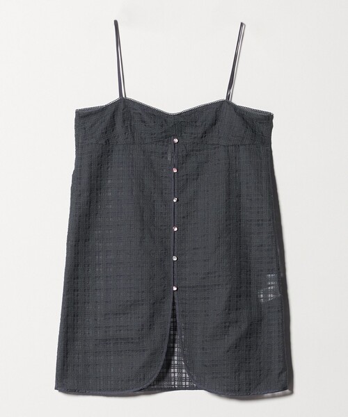 セール】＜ATTISESSION＞エンブロイダリー チェック ミニ ドレス