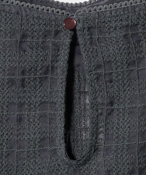 ATTISESSION（アティセッション）の「＜ATTISESSION＞エンブロイダリー チェック ミニ ドレス（ワンピース・レディース・ブラック/グレー系・FREE）」の13枚目の写真