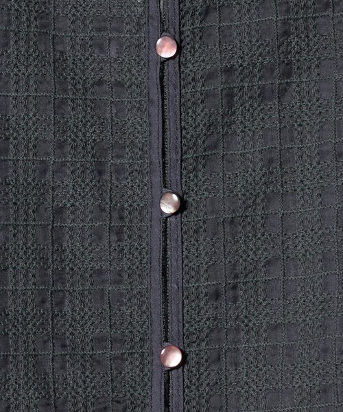 ATTISESSION（アティセッション）の「＜ATTISESSION＞エンブロイダリー チェック ミニ ドレス（ワンピース・レディース・ブラック/グレー系・FREE）」の14枚目の写真