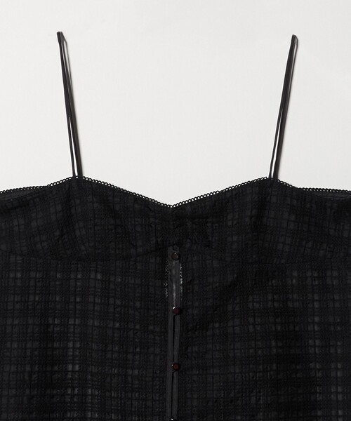 ATTISESSION（アティセッション）の「＜ATTISESSION＞エンブロイダリー チェック ミニ ドレス（ワンピース・レディース・ブラック/グレー系・FREE）」の17枚目の写真