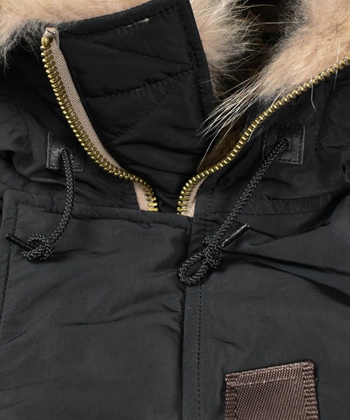 HOUSTON(ヒューストン)の「【T15】【HOUSTON GOLD/ヒューストン ゴールド】N-3B JACKET(ミリタリージャケット・メンズ・インディゴブルー/ブラック・SMALL)」の11枚目の写真
