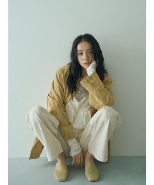 Ungrid（アングリッド）の「シアーレースロングスリーブTee（Tシャツ/カットソー・レディース・ブラック/オフホワイト・FREE）」の8枚目の写真