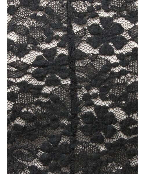 Ungrid（アングリッド）の「シアーレースロングスリーブTee（Tシャツ/カットソー・レディース・ブラック/オフホワイト・FREE）」の4枚目の写真