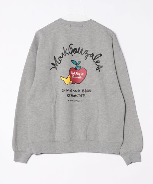 Port(ポート)の「【 Mark Gonzales / マークゴンザレス 】 Apple ゴンバト スウェット トレーナー(スウェット・メンズ・杢グレー/ブラック/ホワイト・M/L/XL)」の21枚目の写真