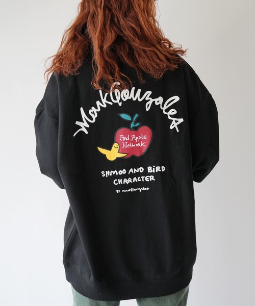 Port(ポート)の「【 Mark Gonzales / マークゴンザレス 】 Apple ゴンバト スウェット トレーナー(スウェット・メンズ・杢グレー/ブラック/ホワイト・M/L/XL)」の11枚目の写真