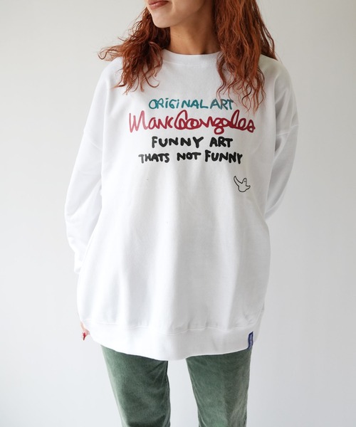 Port(ポート)の「【 Mark Gonzales / マークゴンザレス 】 Apple ゴンバト スウェット トレーナー(スウェット・メンズ・杢グレー/ブラック/ホワイト・M/L/XL)」の4枚目の写真