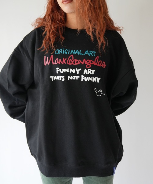 Port(ポート)の「【 Mark Gonzales / マークゴンザレス 】 Apple ゴンバト スウェット トレーナー(スウェット・メンズ・杢グレー/ブラック/ホワイト・M/L/XL)」の10枚目の写真