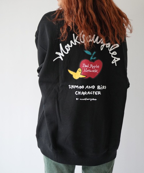 Port(ポート)の「【 Mark Gonzales / マークゴンザレス 】 Apple ゴンバト スウェット トレーナー(スウェット・メンズ・杢グレー/ブラック/ホワイト・M/L/XL)」の12枚目の写真