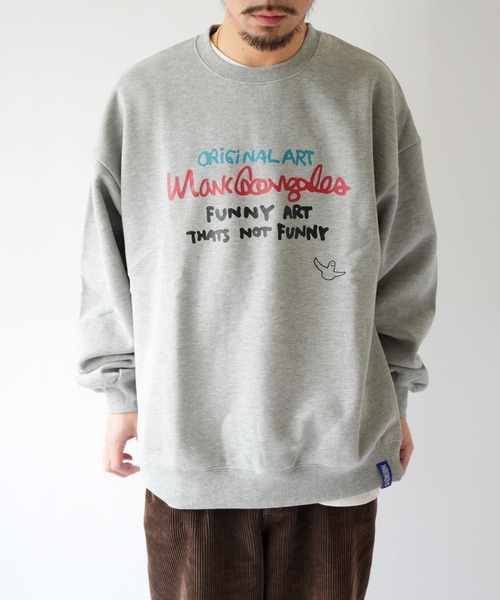 Port(ポート)の「【 Mark Gonzales / マークゴンザレス 】 Apple ゴンバト スウェット トレーナー(スウェット・メンズ・杢グレー/ブラック/ホワイト・M/L/XL)」の13枚目の写真