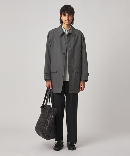 Steven Alan（スティーブンアラン）の「＜Steven Alan＞ サプレックス クラシック ハーフ コート（ステンカラーコート・メンズ・オリーブ/ダークグレー・XL/L/M/S）」の3枚目の写真