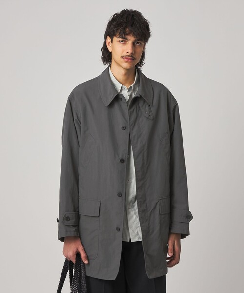 Steven Alan（スティーブンアラン）の「＜Steven Alan＞ サプレックス クラシック ハーフ コート（ステンカラーコート・メンズ・オリーブ/ダークグレー・XL/L/M/S）」の6枚目の写真