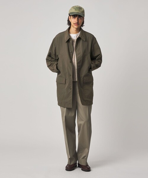 Steven Alan（スティーブンアラン）の「＜Steven Alan＞ サプレックス クラシック ハーフ コート（ステンカラーコート・メンズ・オリーブ/ダークグレー・XL/L/M/S）」の7枚目の写真