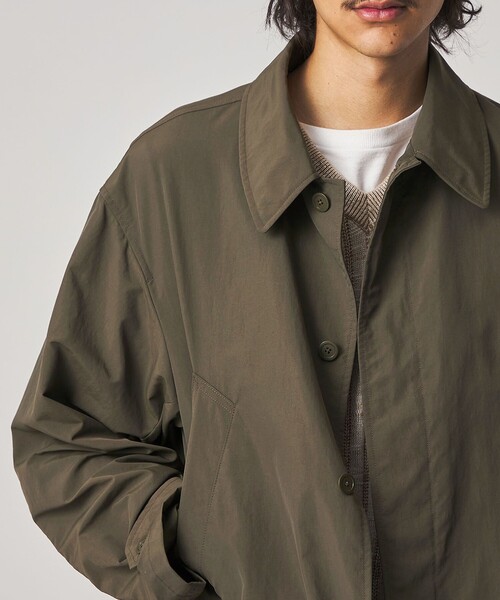 Steven Alan（スティーブンアラン）の「＜Steven Alan＞ サプレックス クラシック ハーフ コート（ステンカラーコート・メンズ・オリーブ/ダークグレー・XL/L/M/S）」の8枚目の写真