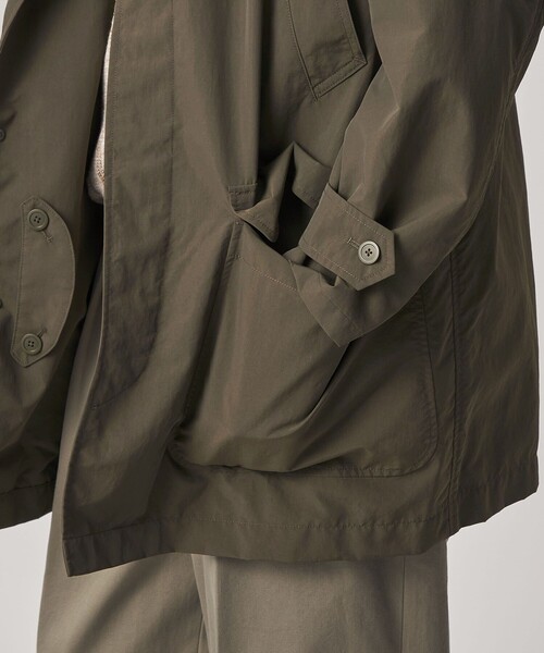 Steven Alan（スティーブンアラン）の「＜Steven Alan＞ サプレックス クラシック ハーフ コート（ステンカラーコート・メンズ・オリーブ/ダークグレー・XL/L/M/S）」の9枚目の写真