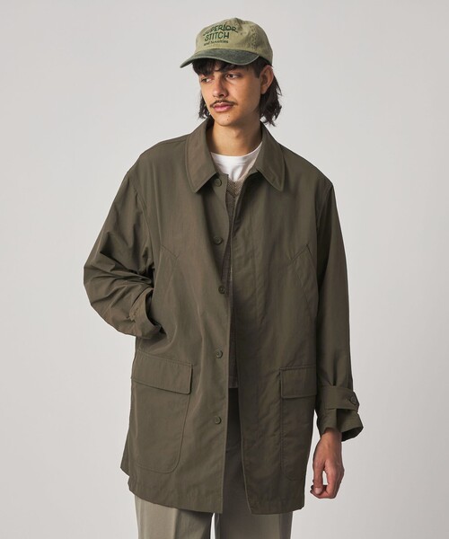 Steven Alan（スティーブンアラン）の「＜Steven Alan＞ サプレックス クラシック ハーフ コート（ステンカラーコート・メンズ・オリーブ/ダークグレー・XL/L/M/S）」の10枚目の写真