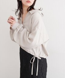 natural couture | 裾ドロストブルゾン(ブルゾン)