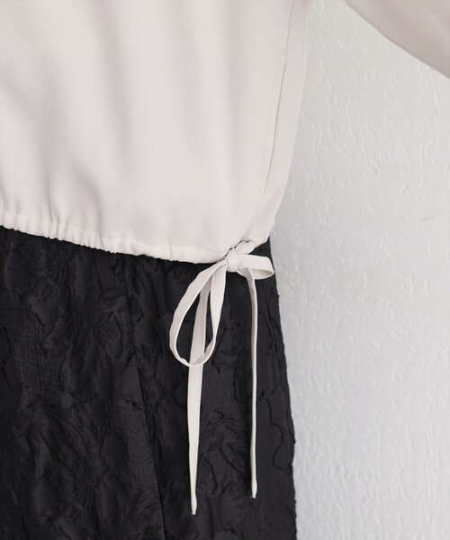 natural couture（ナチュラルクチュール）の「裾ドロストブルゾン（ブルゾン・レディース・モカ/ベージュ/アイボリー/ブルー・FREE）」の6枚目の写真