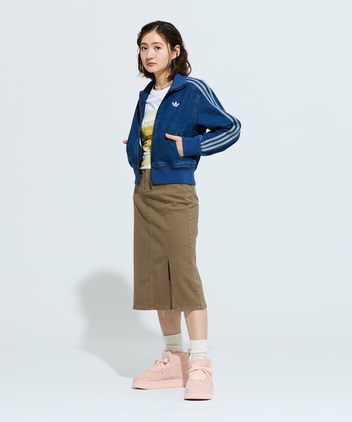 adidas(アディダス)の「ファイヤーバード トラックトップ デニム / ジャージ / トラックジャケット / アディダスオリジナルス adidas Originals(ジャージ・レディース・ブルー・LARGE/MEDIUM/SMALL/XX-LARGE/X-LARGE/X-SMALL)」の9枚目の写真