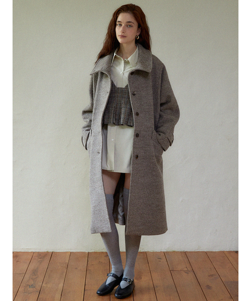 LARGO(ラルゴ)の「Boxy shirt onepiece (khaki beige)(ワンピース・レディース・その他・FREE)」の3枚目の写真