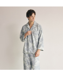 LUNALUZ STUDIO（ルナルス）の「Men's Villeroy Fleece Long Sleeve Collar Neck Two-Piece Pajamas（ルームウェア/パジャマ）」
