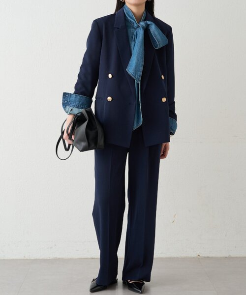 LOUNGEDRESS（ラウンジドレス）の「セミワイドパンツ（その他パンツ・レディース・ライトベージュ/ネイビー・SMALL/MEDIUM）」の15枚目の写真