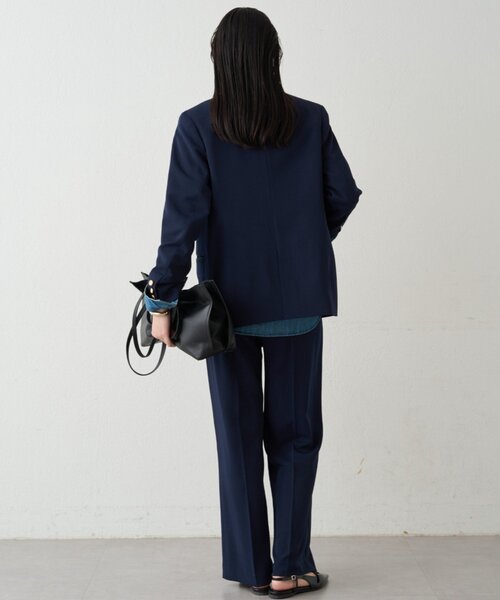 LOUNGEDRESS（ラウンジドレス）の「セミワイドパンツ（その他パンツ・レディース・ライトベージュ/ネイビー・SMALL/MEDIUM）」の17枚目の写真