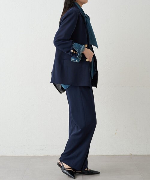 LOUNGEDRESS（ラウンジドレス）の「セミワイドパンツ（その他パンツ・レディース・ライトベージュ/ネイビー・SMALL/MEDIUM）」の18枚目の写真