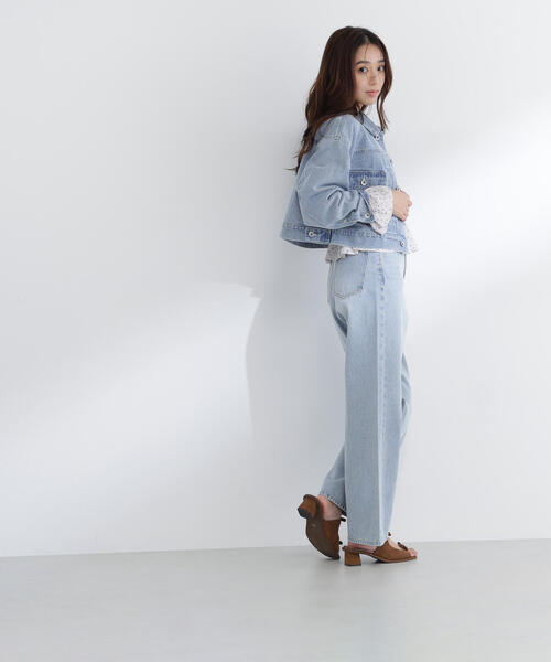 NATURAL BEAUTY BASIC(ナチュラルビューティーベーシック)の「◇ショートデニムジャケット(デニムジャケット・レディース・ネイビー/ブルー系その他3・SMALL/MEDIUM)」の13枚目の写真