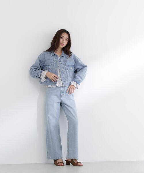 NATURAL BEAUTY BASIC(ナチュラルビューティーベーシック)の「◇ショートデニムジャケット(デニムジャケット・レディース・ネイビー/ブルー系その他3・SMALL/MEDIUM)」の19枚目の写真