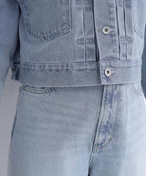 NATURAL BEAUTY BASIC(ナチュラルビューティーベーシック)の「◇ショートデニムジャケット(デニムジャケット・レディース・ネイビー/ブルー系その他3・SMALL/MEDIUM)」の9枚目の写真