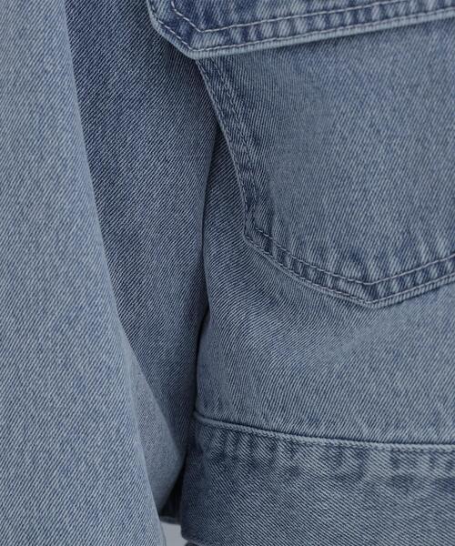 NATURAL BEAUTY BASIC（ナチュラルビューティーベーシック）の「◇ショートデニムジャケット（デニムジャケット・レディース・ネイビー/ブルー系その他3・SMALL/MEDIUM）」の7枚目の写真