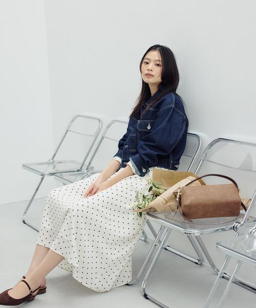 NATURAL BEAUTY BASIC（ナチュラルビューティーベーシック）の「◇ショートデニムジャケット（デニムジャケット・レディース・ネイビー/ブルー系その他3・SMALL/MEDIUM）」の5枚目の写真