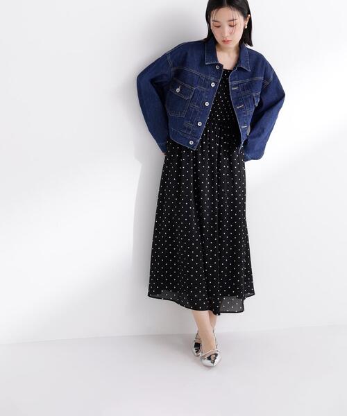 NATURAL BEAUTY BASIC(ナチュラルビューティーベーシック)の「◇ショートデニムジャケット(デニムジャケット・レディース・ネイビー/ブルー系その他3・SMALL/MEDIUM)」の9枚目の写真