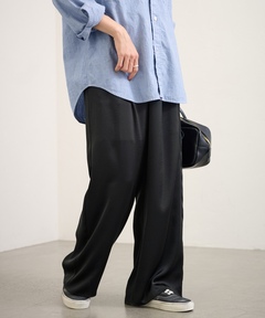 パンツ sulvam wide slacks sulvam/サルバム】GABARDINE PIPING WIDE PANTS（スラックス）｜sulvam