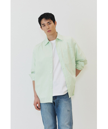 KUME（クメ）の「[Men] Wrinkle Free Over-Fit Shirt, Lime（シャツ/ブラウス）」