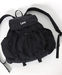 Lee | Lee/リー ロゴ ワンポイント刺繍 フラップ ドローコード バックパック/リュックサック/大容量 約17L/レディース メンズ(バックパック/リュック)