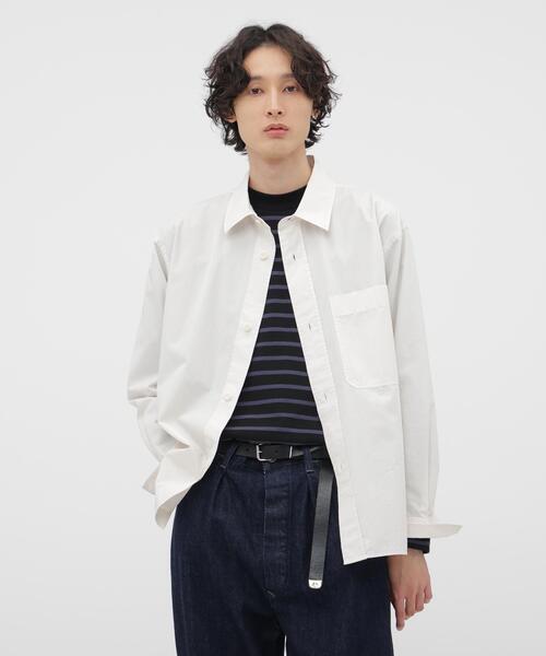 MHL./エムエイチエル COMPACT COTTON POPLIN シャツ セール】COMPACT COTTON POPLIN SHIRT（シャツ/ブラウス）｜MHL