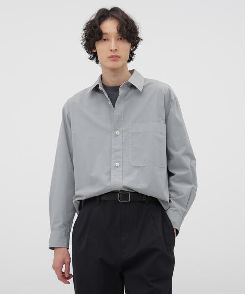 MHL./エムエイチエル COMPACT COTTON POPLIN シャツ セール】COMPACT COTTON POPLIN SHIRT（シャツ/ブラウス）｜MHL