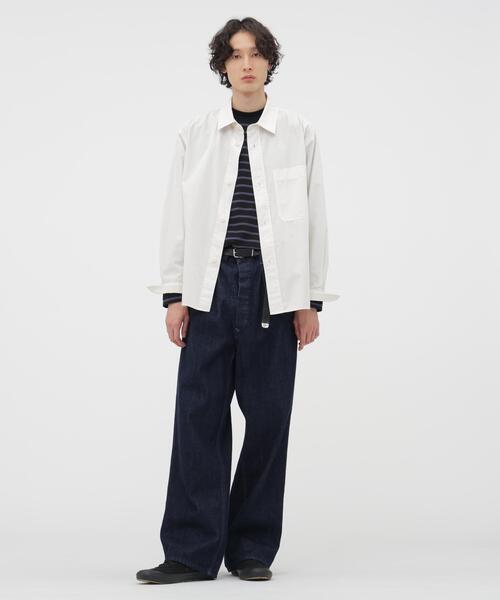 セール】COMPACT COTTON POPLIN SHIRT（シャツ/ブラウス）｜MHL