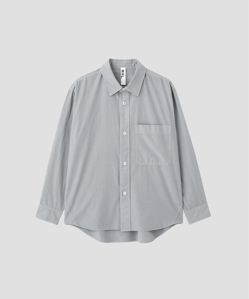 MHL.(エムエイチエル)の「COMPACT COTTON POPLIN SHIRT(シャツ/ブラウス・メンズ・ホワイト系その他3/グリーン系その他5・LARGE/MEDIUM/SMALL)」の9枚目の写真