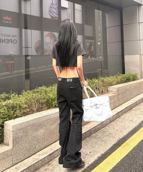 OPUS 0012（オーパス0012）の「Op. 09 WICKED SLIM FLARE DENIM PANTS D/GRAY（デニムパンツ・レディース・その他・S/M）」の11枚目の写真