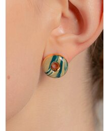CERABONITO（セラボニート）の「セラミックドーナツマーブルリングイヤリング(BG)（ピアス（両耳用））」