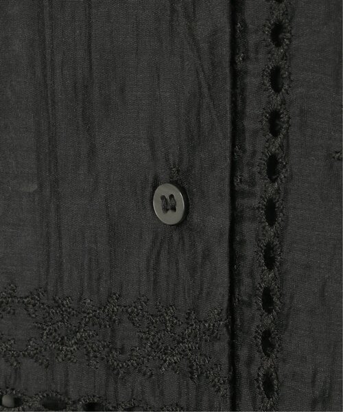 notch.（ノッチ）の「パッチワーク風刺繍シャツ（シャツ/ブラウス・レディース・オフホワイト/ブラック・M）」の10枚目の写真