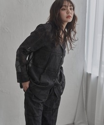 notch. | パッチワーク風刺繍シャツ(シャツ/ブラウス)